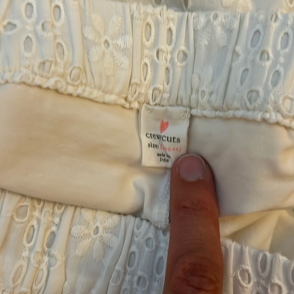J. Crew girls white eyelet top and skirt size 10 - Picture 9 of 9